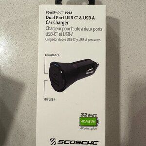 SCOSCHE DUAL USB CAR CHARGER